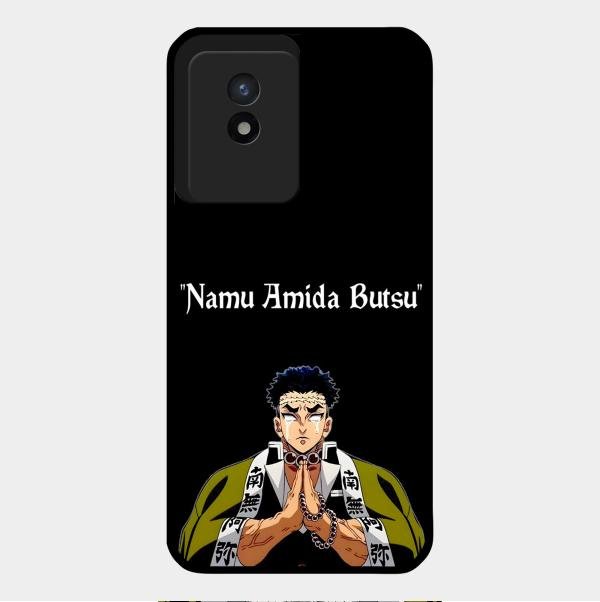 Crying Monk Glass Case Cover For Vivo Y02T