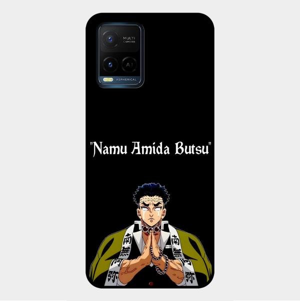 Crying Monk Glass Case Cover For Vivo Y21A