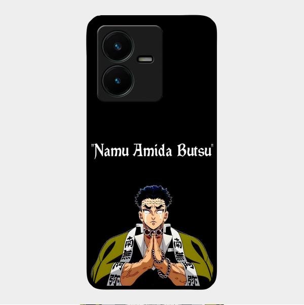 Crying Monk Glass Case Cover For Vivo Y22