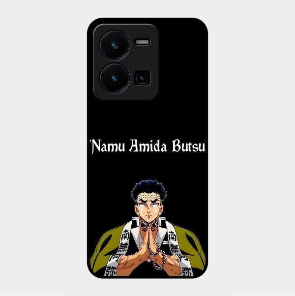 Crying Monk Glass Case Cover For Vivo Y35