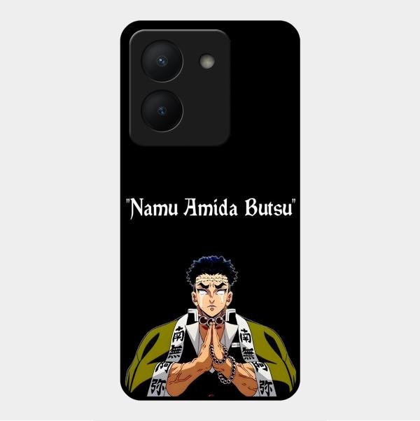 Crying Monk Glass Case Cover For Vivo Y36