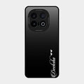 Customize Name Gradient Glass Case Cover Black For Iqoo 13 5G