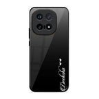 Customize Name Gradient Glass Case Cover Black For iQOO 15 5G