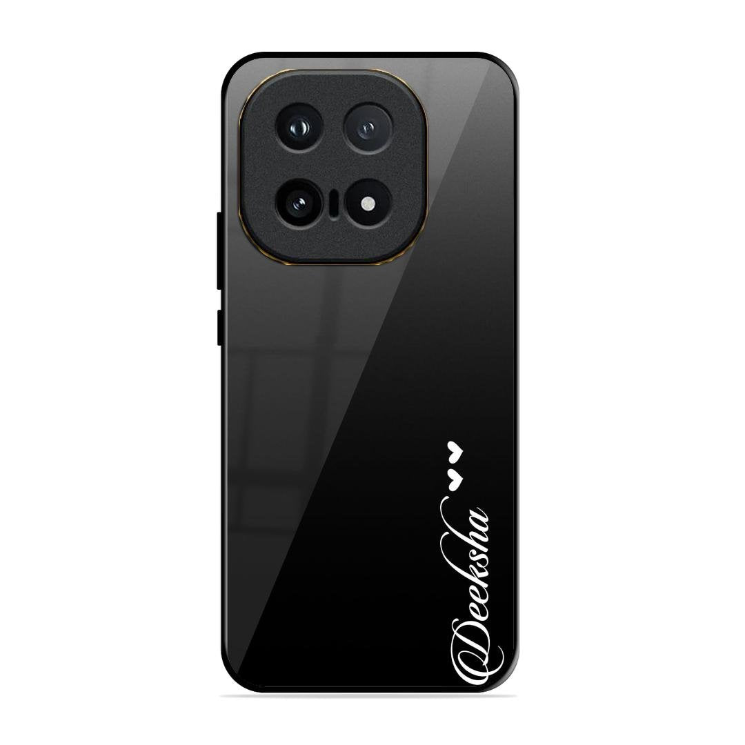 Customize Name Gradient Glass Case Cover Black For iQOO 15 5G