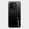 Customize Name Gradient Glass Case Cover Black For Iqoo Neo 10 5G