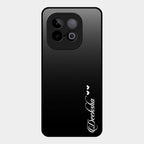 Customize Name Gradient Glass Case Cover Black For Iqoo Neo 10 5G