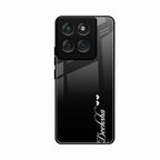 Customize Name Gradient Glass Case Cover Black For Motorola Edge 60 Fusion 5G