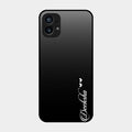 Customize Name Gradient Glass Case Cover Black For Nothing Phone 1