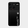 Customize Name Gradient Glass Case Cover Black For Nothing Phone 3 5G
