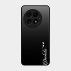 Customize Name Gradient Glass Case Cover Black For Oneplus 13 5G