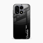 Customize Name Gradient Glass Case Cover Black For OnePlus 15 5G