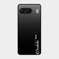 Customize Name Gradient Glass Case Cover Black For Oneplus Nord 4 5G