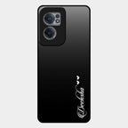 Customize Name Gradient Glass Case Cover Black For Oneplus Nord Ce 2 5G