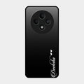 Customize Name Gradient Glass Case Cover Black For Oppo F27 5G