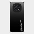 Customize Name Gradient Glass Case Cover Black For Oppo F29 5G