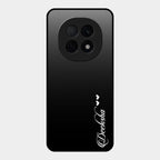 Customize Name Gradient Glass Case Cover Black For Oppo F29 Pro 5G