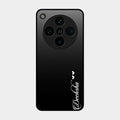 Customize Name Gradient Glass Case Cover Black For Oppo Find X8 Pro 5G