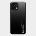 Customize Name Gradient Glass Case Cover Black For Oppo K13 5G