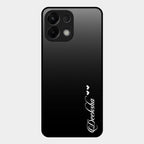 Customize Name Gradient Glass Case Cover Black For Oppo K13 5G
