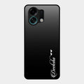 Customize Name Gradient Glass Case Cover Black For Oppo K13 Turbo 5G