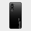 Customize Name Gradient Glass Case Cover Black For Oppo K13X 5G