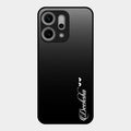Customize Name Gradient Glass Case Cover Black For Oppo Reno 14 Pro 5G