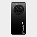 Customize Name Gradient Glass Case Cover Black For Realme 12 Pro 5G