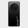 Customize Name Gradient Glass Case Cover Black For Realme 12 Pro Plus 5G