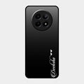 Customize Name Gradient Glass Case Cover Black For Realme C65 5G