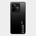 Customize Name Gradient Glass Case Cover Black For Realme Gt 7 5G
