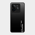 Customize Name Gradient Glass Case Cover Black For Realme Gt 7 Pro