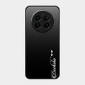 Customize Name Gradient Glass Case Cover Black For Realme Narzo 70 Pro 5G