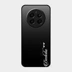 Customize Name Gradient Glass Case Cover Black For Realme Narzo 70 Pro 5G