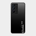 Customize Name Gradient Glass Case Cover Black For Realme Narzo 80X 5G