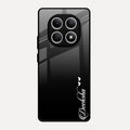 Customize Name Gradient Glass Case Cover Black For Redmi Note 15 5G