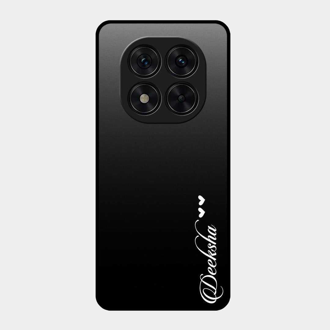 Customize Name Gradient Glass Case Cover Black For Redmi Note 15 Pro Plus 5G