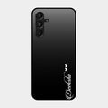 Customize Name Gradient Glass Case Cover Black For Samsung Galaxy A16 5G