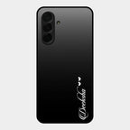 Customize Name Gradient Glass Case Cover Black For Samsung Galaxy A26 5G