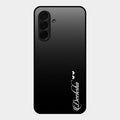 Customize Name Gradient Glass Case Cover Black For Samsung Galaxy A36 5G