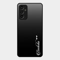 Customize Name Gradient Glass Case Cover Black For Samsung Galaxy F13