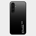 Customize Name Gradient Glass Case Cover Black For Samsung Galaxy S23 Fe 5G