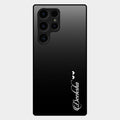 Customize Name Gradient Glass Case Cover Black For Samsung Galaxy S26 Ultra 5G