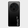 Customize Name Gradient Glass Case Cover Black For Vivo X100 Pro 5G