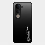 Customize Name Gradient Glass Case Cover Black For Vivo Y400 5G