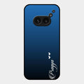 Customize Name Gradient Glass Case Cover Blue For Nothing Phone 2A 5G
