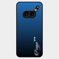 Customize Name Gradient Glass Case Cover Blue For Nothing Phone 2A Plus
