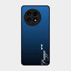 Customize Name Gradient Glass Case Cover Blue For Oneplus 13R 5G