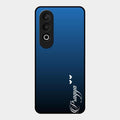 Customize Name Gradient Glass Case Cover Blue For Oneplus Nord Ce 4 5G