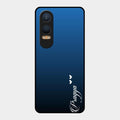 Customize Name Gradient Glass Case Cover Blue For Oneplus Nord Ce 4 Lite 5G