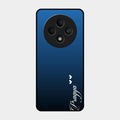 Customize Name Gradient Glass Case Cover Blue For Oppo F27 5G